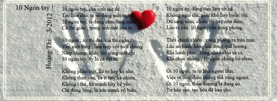 10 Ngón Tay - Hoàng Thi