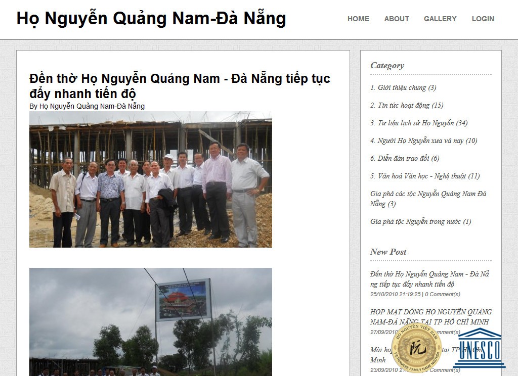 HỌ NGUYỄN: QUẢNG NAM ĐÀ NẴNG
