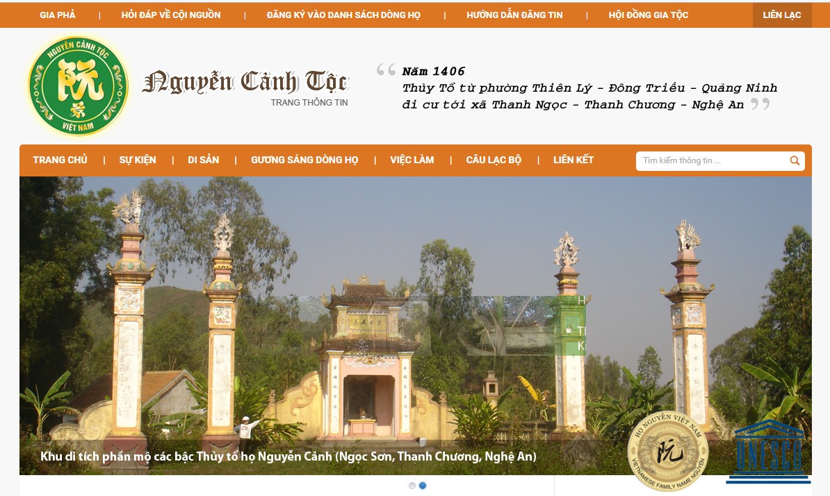 HỌ NGUYỄN CẢNH - THANH CHƯƠNG, NGHỆ AN