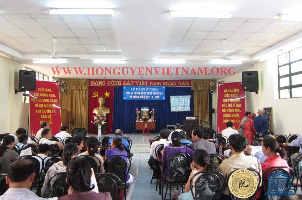 Hình ảnh cuộc gặp gở đầu năm 2013 của Hội Người Họ Nguyễn Việt Nam tại Tp Hồ Chí Minh