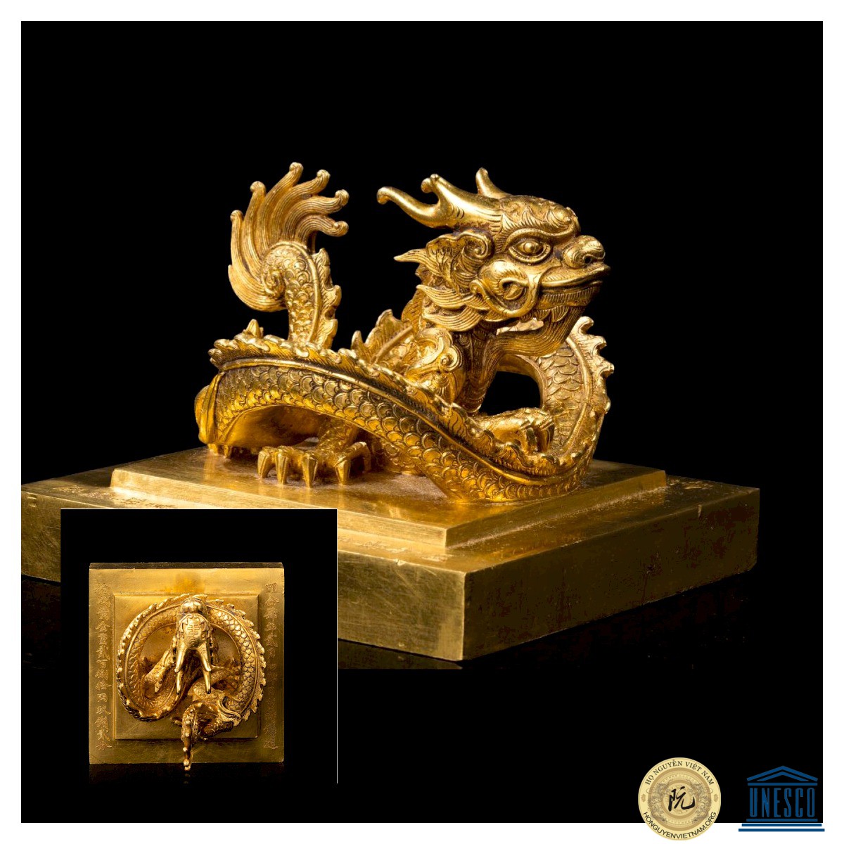 Ấn vàng "Hoàng đế chi bảo".đã được hoản đấu giá,mong " sớm hồi hương"