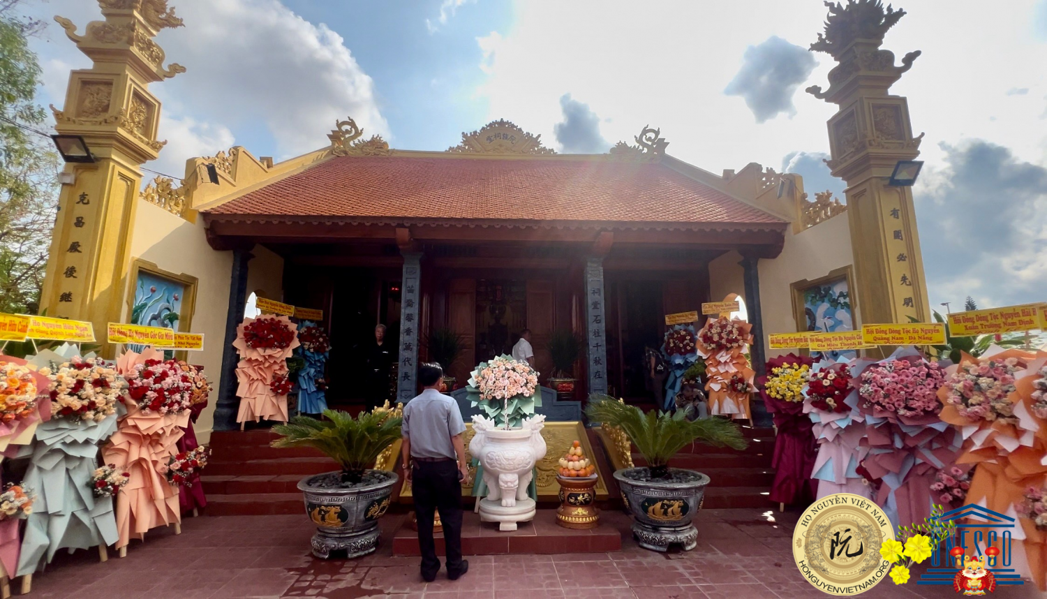 Lễ khánh thành nhân ngày giỗ tổ và gặp mặt con cháu họ Nguyễn tại nhà thờ Vọng họ Nguyễn Việt Nam.