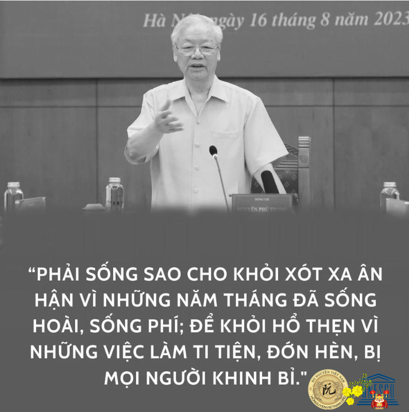 PHẢI SỐNG SAO CHO KHỎI XÓT XA ÂN HẬN VÌ NHỮNG NĂM THÁNG ĐÃ SỐNG HOÀI, SỐNG PHÍ, ĐỂ KHỎI HỔ THẸN VÌ NHỮNG VIỆC LÀM TI TIỆN, ĐỚN HÈN, BỊ MỌI NGƯỜI KHINH BỈ.